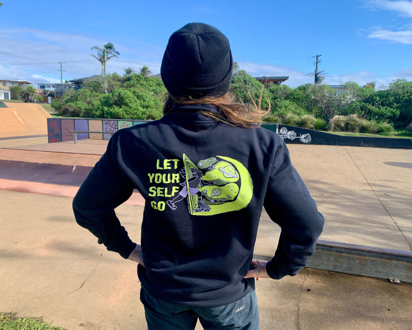 'Let Yourself Go' Zip Sweater
