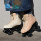 Chuffed Skates cruiser beginner roller skate - sunrise colour (peach & tan)